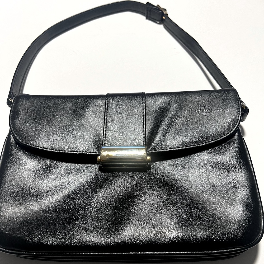 Vintage Andè Black Genuine Leather Handbag